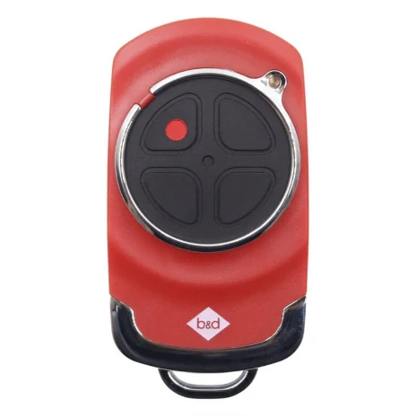 B&D Doors TB-7 red four button garage door remote control